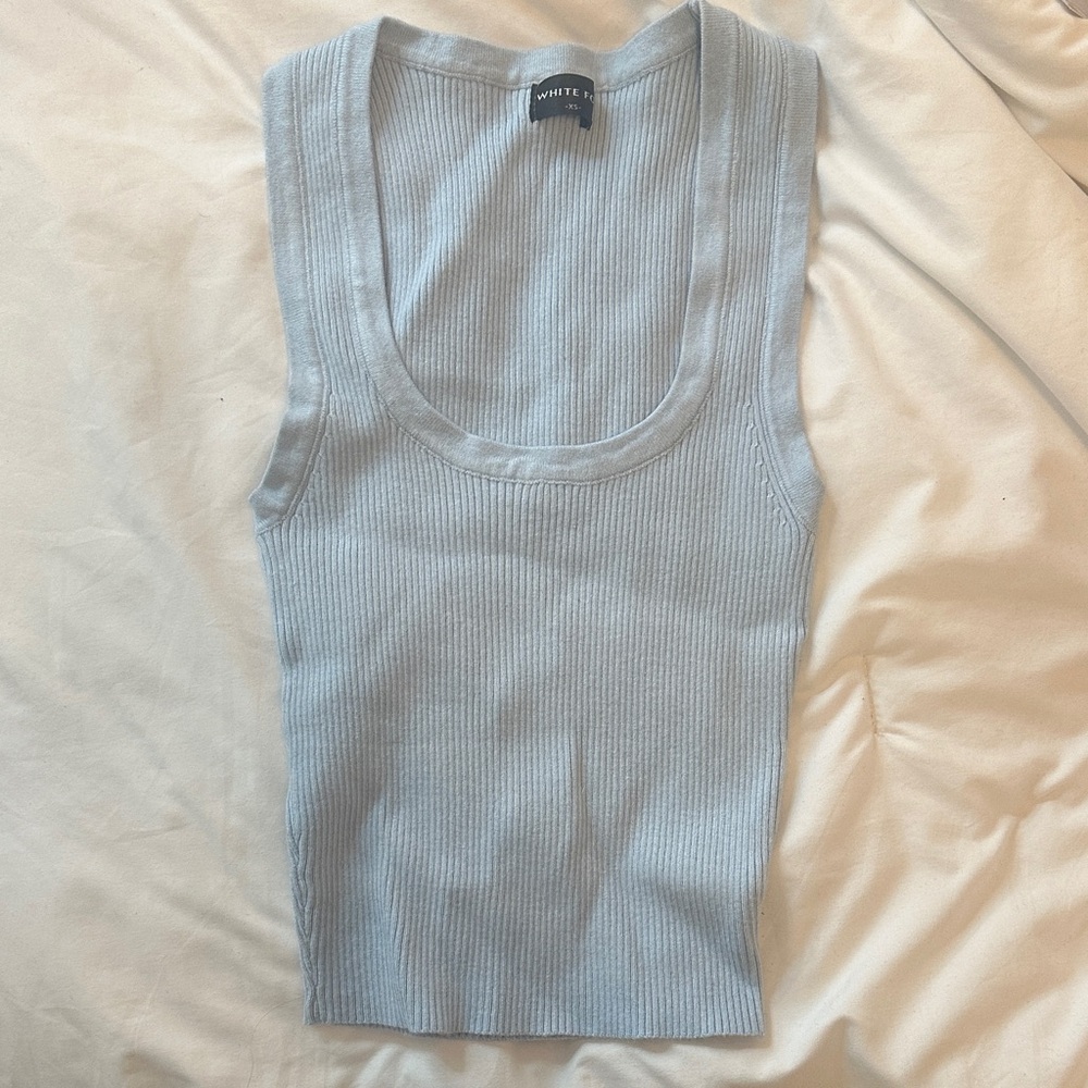 Light blue Ribbed Tank top